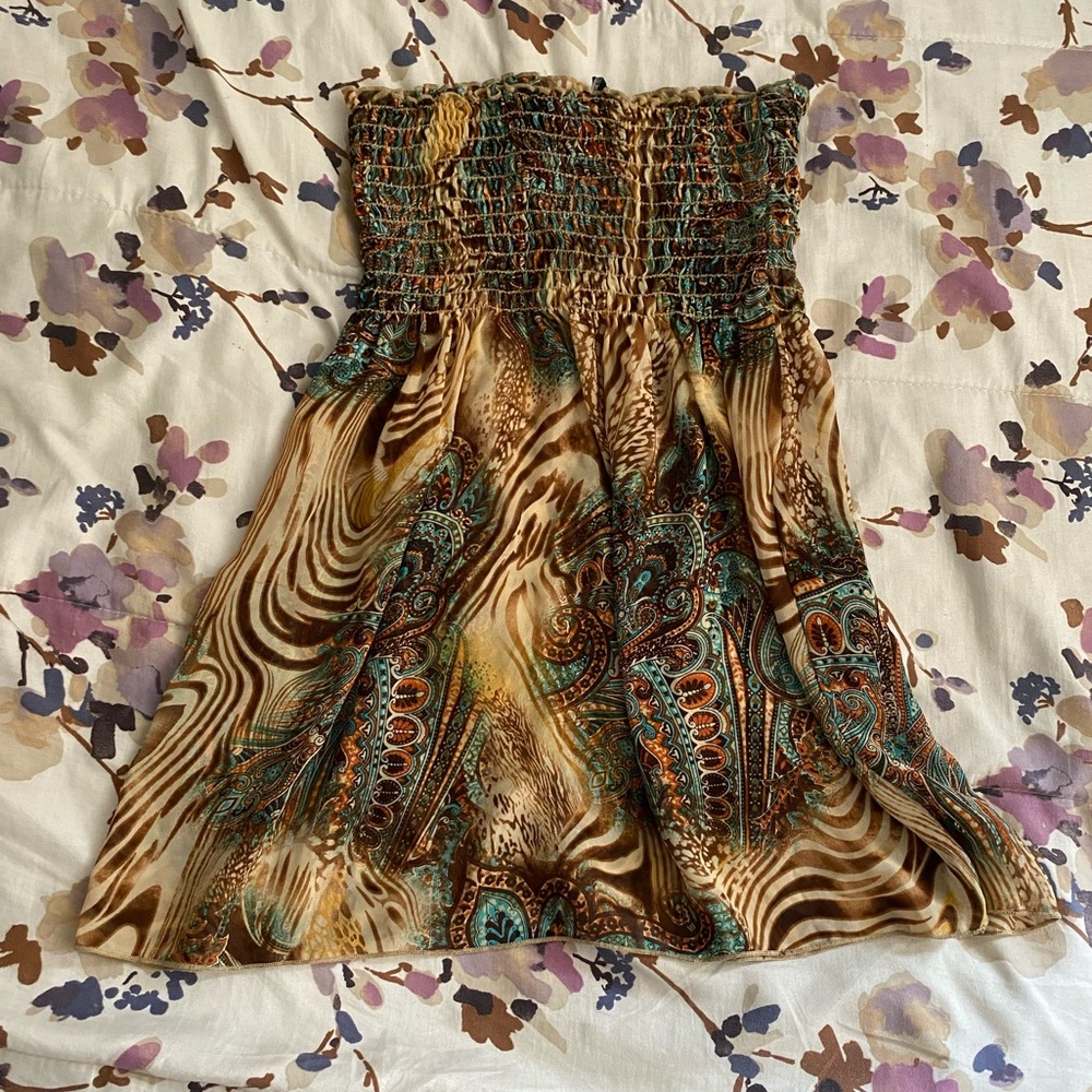Strapless top